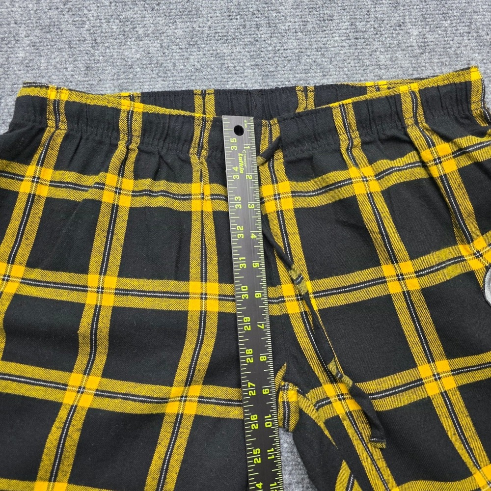 NFL Team Apparel Pittsburgh Steelers Plaid Pajama Pants Women's Large Black - Picture 7 of 10